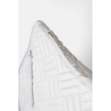 Horze Aachen veelzijdig zadeldek Wit / turquoiseblauw