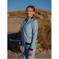 Technische sweater Le Sabotier Lucette dames Gletsjerblauw