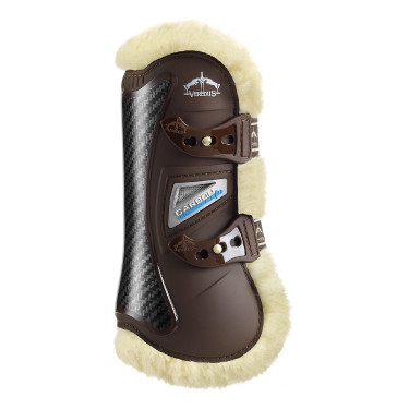 Veredus Carbon Gel Vento schapenvacht peesbeschermers Bruin