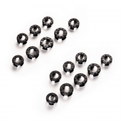 Rubberen grip-inserts Veredus stijgbeugels Steel1 Vita Zwart