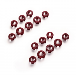 Rubberen grip-inserts Veredus stijgbeugels Steel1 Vita Bordeaux