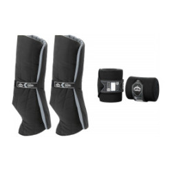 Veredus anatomische onderbanden en rustbandages achterbenen Zwart / zwart