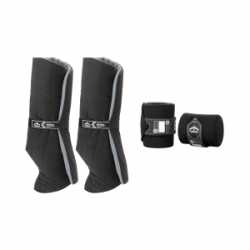 Veredus anatomische onderbanden en rustbandages achterbenen Zwart / zwart