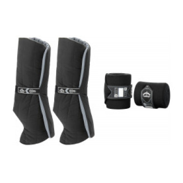 Veredus anatomische onderbanden en rustbandages achterbenen Zwart / zwart