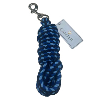 Gevlochten drietalige longeerlijn Canter Marine / elektrisch blauw / hemelblauw