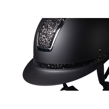 HKM Lady Shield Elegant rijhelm Zwart / zilverkleurig