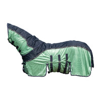 HKM Comfort Rain vliegendeken Donkerblauw / groen Multicolor
