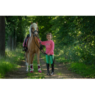 Kinderenlegging HKM Maui met fullseat van siliconen Groen Kinderenlegging HKM Maui met fullseat van siliconen Groen