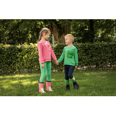 Kinderenlegging HKM Maui met fullseat van siliconen Groen Kinderenlegging HKM Maui met fullseat van siliconen Groen