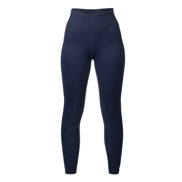 HKM Mesh II legging dames met fullseat van siliconen Diepblauw