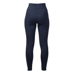 HKM Mesh II legging dames met fullseat van siliconen Diepblauw