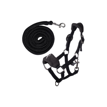 Halster met fleece HKM Hobby Horse Zwart Halster met fleece HKM Hobby Horse Zwart