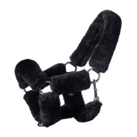 HKM halster met synthetische bontvoering Hobby Horse Zwart HKM halster met synthetische bontvoering Hobby Horse Zwart