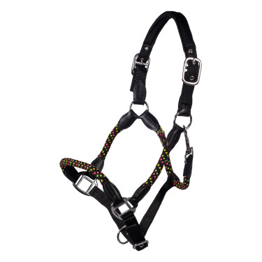 HKM Neon Flash halster Zwart