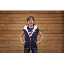Omkeerbaar bodywarmer Equi-Kids Jade Marineblauw