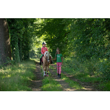 Longeerlijn HKM Maui met musketonhaak Groen / marineblauw / wit Longeerlijn HKM Maui met musketonhaak Groen / marineblauw / wit