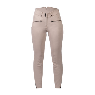 HKM Pearl City damesrijbroek met fullseat van siliconen Beige