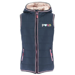 Omkeerbaar bodywarmer Equi-Kids Jade Marineblauw