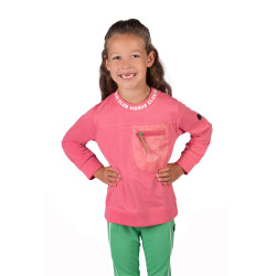 HKM Maui kinderlongsleeve-polo Roze