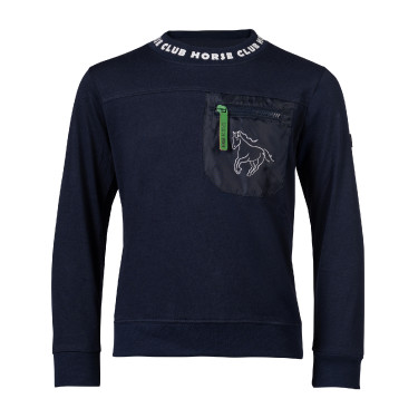 HKM Maui kinderlongsleeve-polo Diepblauw