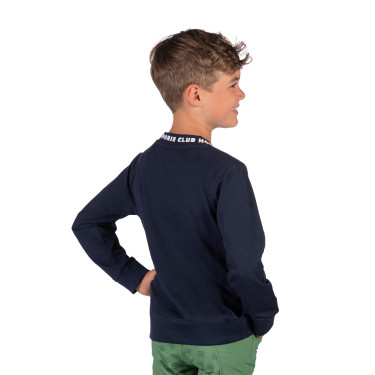 HKM Maui kinderlongsleeve-polo Diepblauw