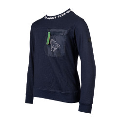 HKM Maui kinderlongsleeve-polo Diepblauw