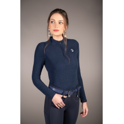 Lange mouwen poloshirt Lauria Garrelli Arezzo Soft Diepblauw