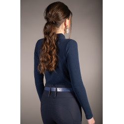 Lange mouwen poloshirt Lauria Garrelli Arezzo Soft Diepblauw