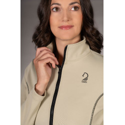 Lauria Garrelli Limone dames sweatvest met rits Grijs / beige