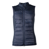 Mouwloos HKM-vest in jersey/nylon Basel II Style dames Diepblauw