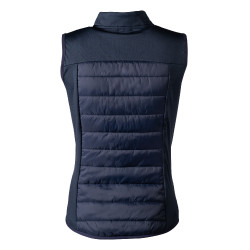 Mouwloos HKM-vest in jersey/nylon Basel II Style dames Diepblauw