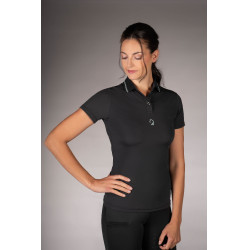 Polo Laura Garrelli Limone met korte mouwen voor dames Zwart Polo Laura Garrelli Limone met korte mouwen voor dames Zwart
