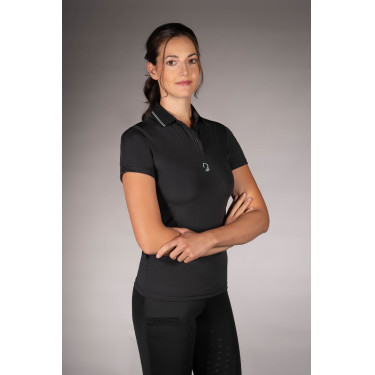 Polo Laura Garrelli Limone met korte mouwen voor dames Zwart Polo Laura Garrelli Limone met korte mouwen voor dames Zwart