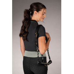 Polo Laura Garrelli Limone met korte mouwen voor dames Zwart Polo Laura Garrelli Limone met korte mouwen voor dames Zwart