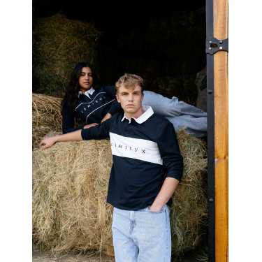 LeMieux heren rugbyshirt Marine Marineblauw