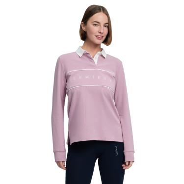 Rugbyshirt LeMieux Rochelle dames Fondant Roze Rugbyshirt LeMieux Rochelle dames Fondant Roze