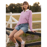 Rugbyshirt LeMieux Rochelle dames Fondant Roze Rugbyshirt LeMieux Rochelle dames Fondant Roze