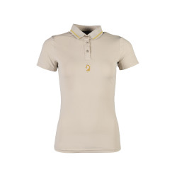 Polo Laura Garrelli Limone met korte mouwen voor dames Grijs / beige Polo Laura Garrelli Limone met korte mouwen voor dames Grijs / beige