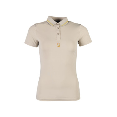 Polo Laura Garrelli Limone met korte mouwen voor dames Grijs / beige Polo Laura Garrelli Limone met korte mouwen voor dames Grijs / beige