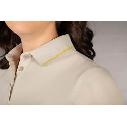Polo Laura Garrelli Limone met korte mouwen voor dames Grijs / beige Polo Laura Garrelli Limone met korte mouwen voor dames Grijs / beige