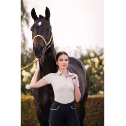 Polo Laura Garrelli Limone met korte mouwen voor dames Grijs / beige Polo Laura Garrelli Limone met korte mouwen voor dames Grijs / beige