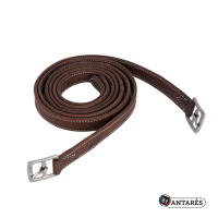 Gespen Signature by Antares, dubbel gevoerd kalfsleer Bruin