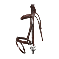 Signature sport hoofdstel by Antares gecombineerde neusriem Bruin