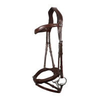 Signature sport hoofdstel by Antares gecombineerde neusriem Bruin