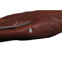 Schoudertas Antares van Milano-leer Hazelnoot Bruin