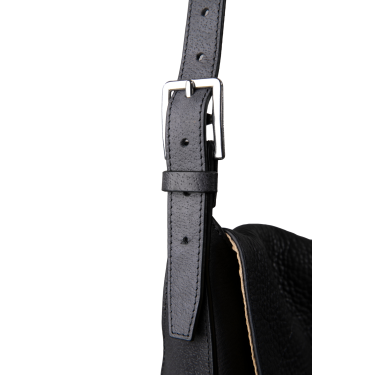 Schoudertas Antares van Milano-leer Zwart