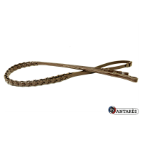 Gevlochten teugels Signature by Antares 16 mm Bruin