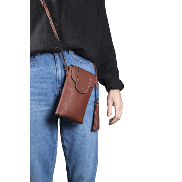 Verticale pochette Antares Lissabon Hazelnoot Bruin