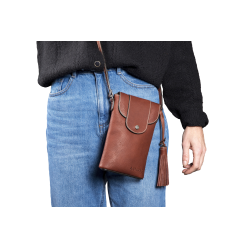 Verticale pochette Antares Lissabon Hazelnoot Bruin
