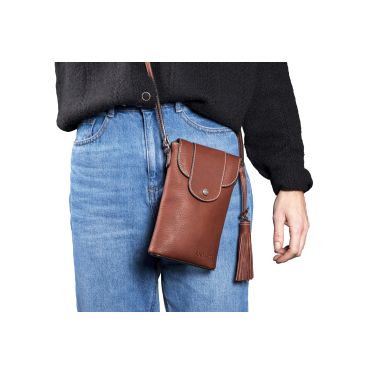 Verticale pochette Antares Lissabon Hazelnoot Bruin